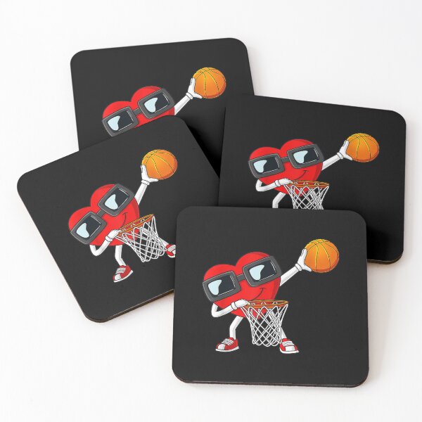 Item preview, Valentines Day Dabbing Heart Holding A Basketball Boys Kids  designed and sold by vergielx.
