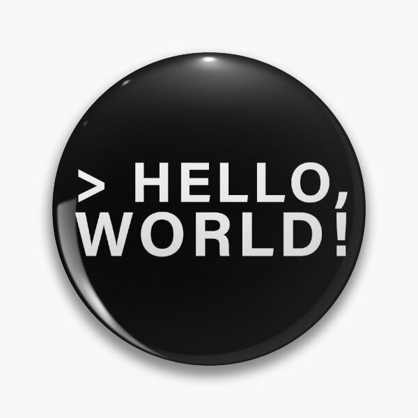 Item preview, > Hello, World! | Funny Programmer Design designed and sold by Sjekkieboem.