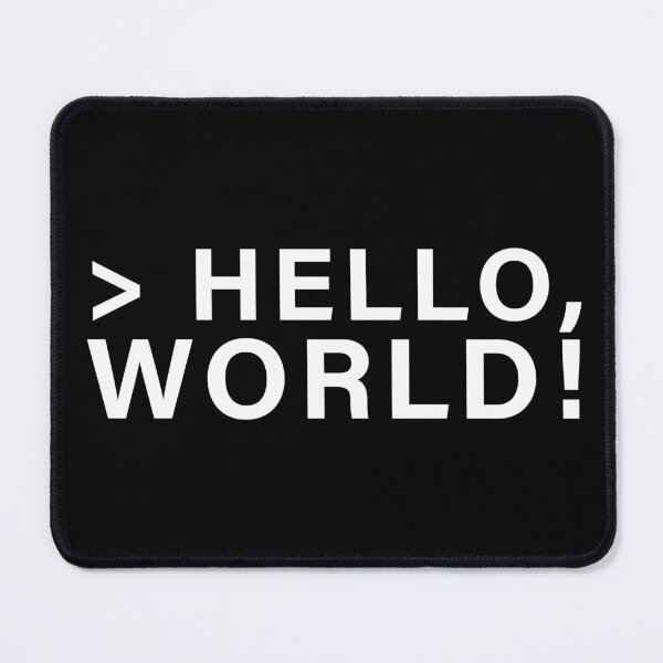 Item preview, > Hello, World! | Funny Programmer Design designed and sold by Sjekkieboem.