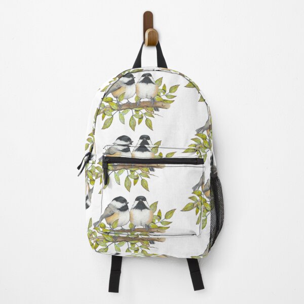 Item preview, Chickadee Couple Illustration, Birds, Hand Drawn Wildlife Art designed and sold by JoyfulWhimsy.