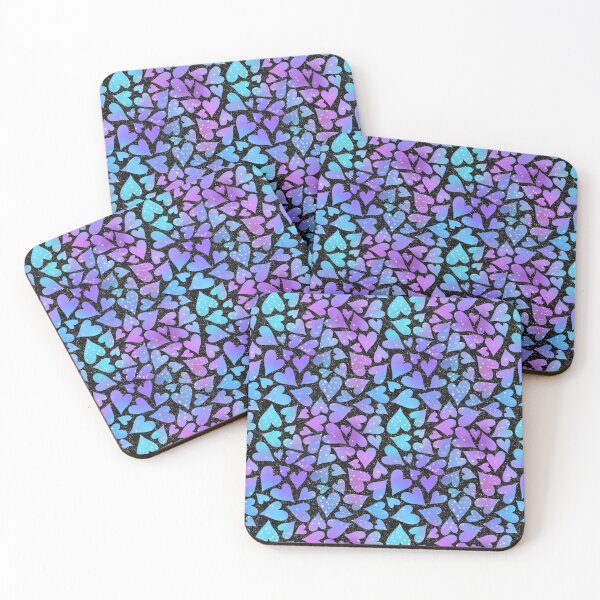 Item preview, Galaxy Glitter Hearts designed and sold by KrisInStitches.