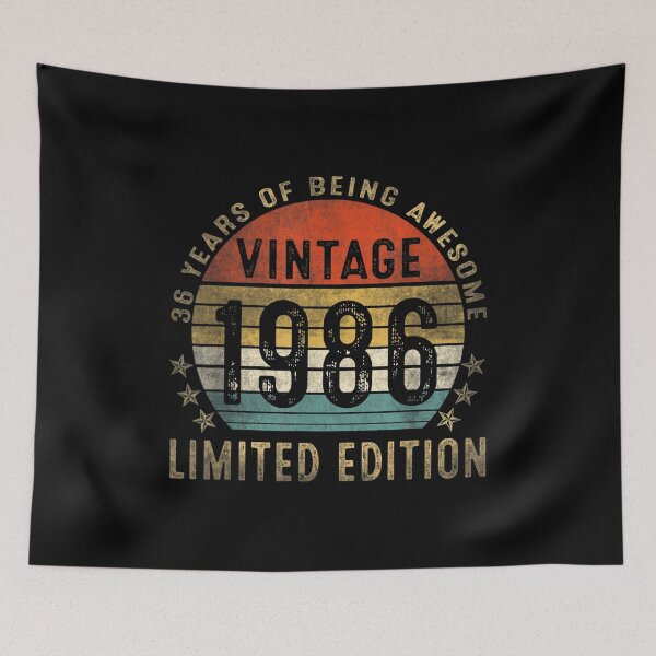 Item preview, 36 Yrs Old Gift Vintage 1986 Limited Edition 36th Birthday  designed and sold by vergielx.