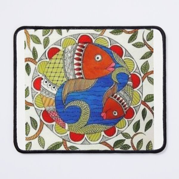 Item preview, Fish madhubani designed and sold by Saiamrita123.