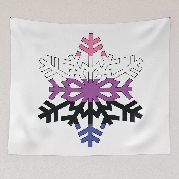Aperçu de l'œuvre Snowflake de Genderfluid créée et vendue par Queer Creations.