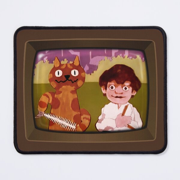 Item preview, Charley Says... Charley the Cat Public Information Films (on the TV set) - Vintage Seventies Retro designed and sold by RetroTeeStudio.