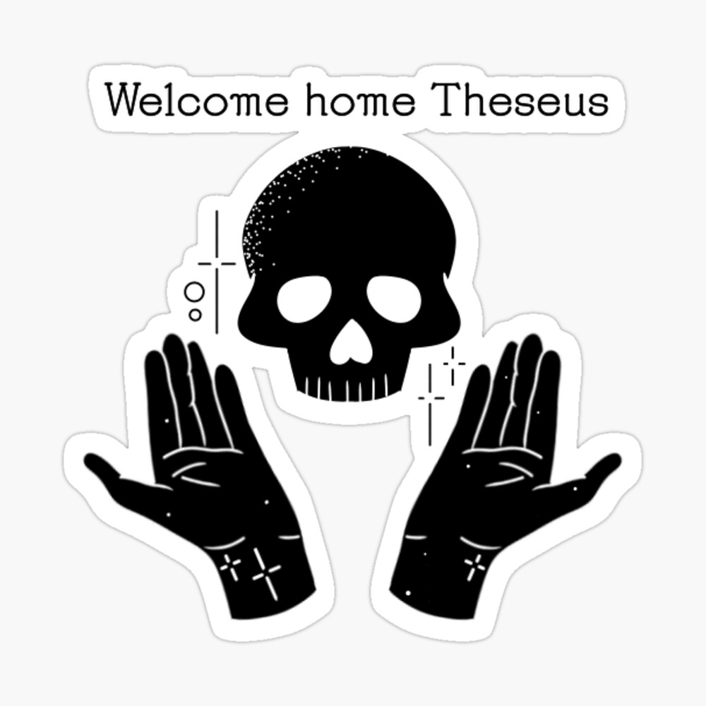 Technoblade Quote: Welcome Home, Theseus Sticker for Sale by Swagneato