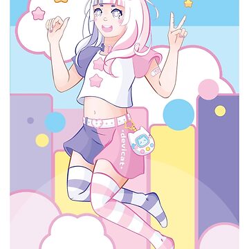 Artwork thumbnail, CandiCat Jumping Girl • 2021 by Devi Cat