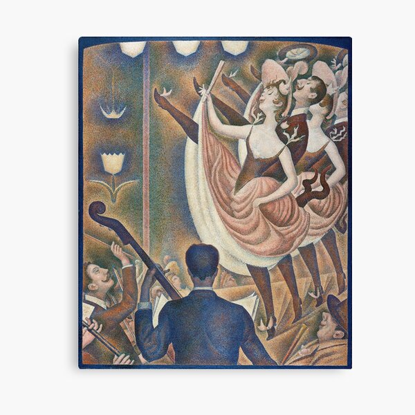 Le Chahut by Georges Seurat, Georges Seurat, Le Chahut, the can can, painting Canvas Print