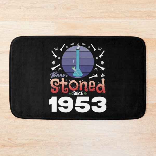 Item preview, Been stoned since 1953 (Purple retro vintage sunset with bong) designed and sold by YomeHayin.