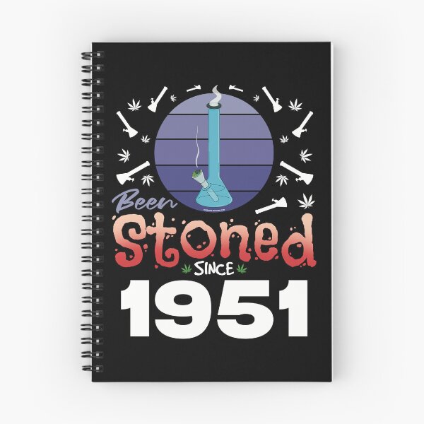 Item preview, Been stoned since 1951 (Purple retro vintage sunset with bong) designed and sold by YomeHayin.