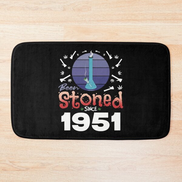 Item preview, Been stoned since 1951 (Purple retro vintage sunset with bong) designed and sold by YomeHayin.
