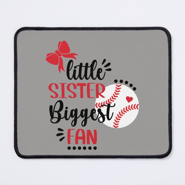 Item preview, Baseball Sister Little Sister Biggest Fan Baseball designed and sold by clothesy7.