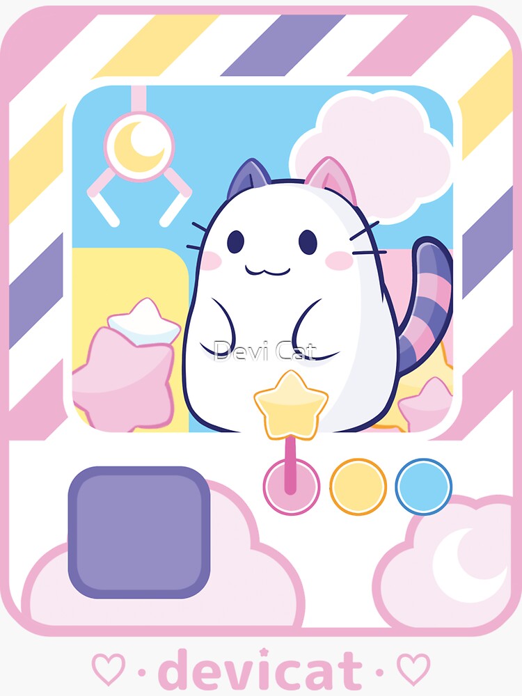 Thumbnail 3 of 3, Sticker, CandiCat Candi Catcher • 2022 designed and sold by devicatoutlet.
