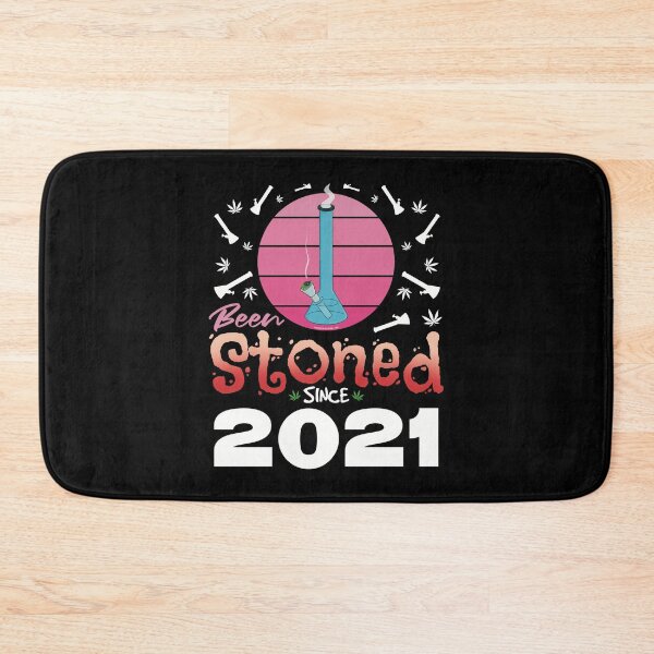 Item preview, Been stoned since 2021 (Pink retro vintage sunset with bong) designed and sold by YomeHayin.