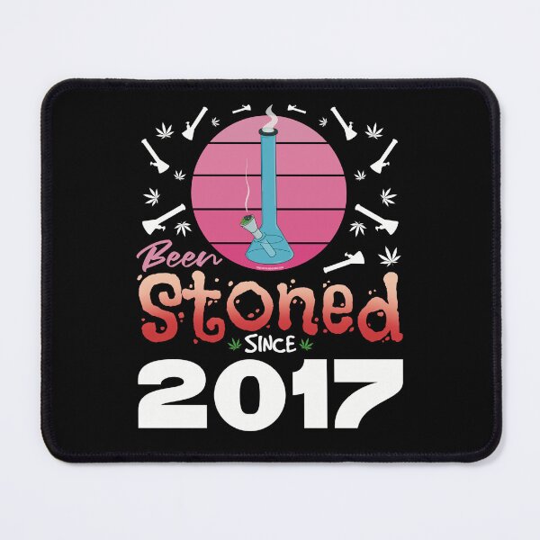 Item preview, Been stoned since 2017 (Pink retro vintage sunset with bong) designed and sold by YomeHayin.
