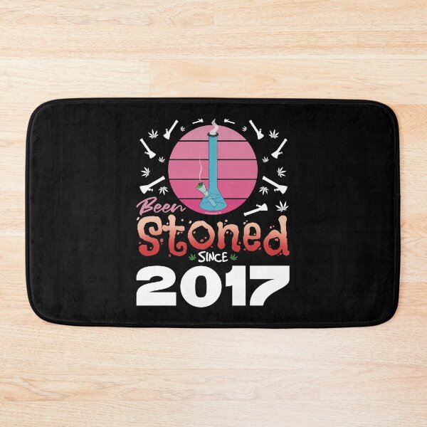 Item preview, Been stoned since 2017 (Pink retro vintage sunset with bong) designed and sold by YomeHayin.