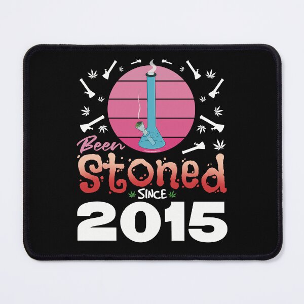 Item preview, Been stoned since 2015 (Pink retro vintage sunset with bong) designed and sold by YomeHayin.