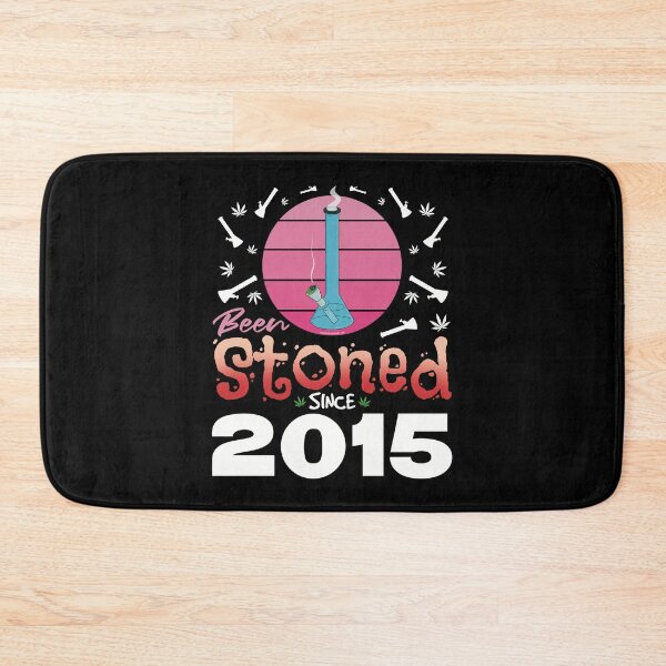 Item preview, Been stoned since 2015 (Pink retro vintage sunset with bong) designed and sold by YomeHayin.