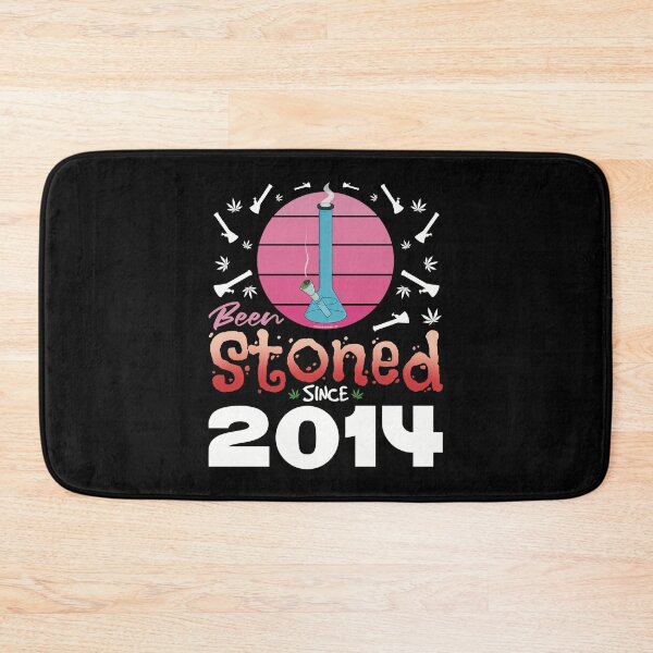 Item preview, Been stoned since 2014 (Pink retro vintage sunset with bong) designed and sold by YomeHayin.