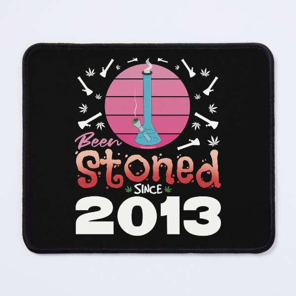 Item preview, Been stoned since 2013 (Pink retro vintage sunset with bong) designed and sold by YomeHayin.