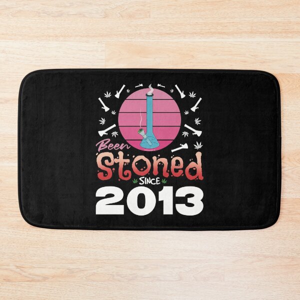 Item preview, Been stoned since 2013 (Pink retro vintage sunset with bong) designed and sold by YomeHayin.