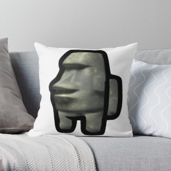 Moai - Moyai Emoji - Pillow