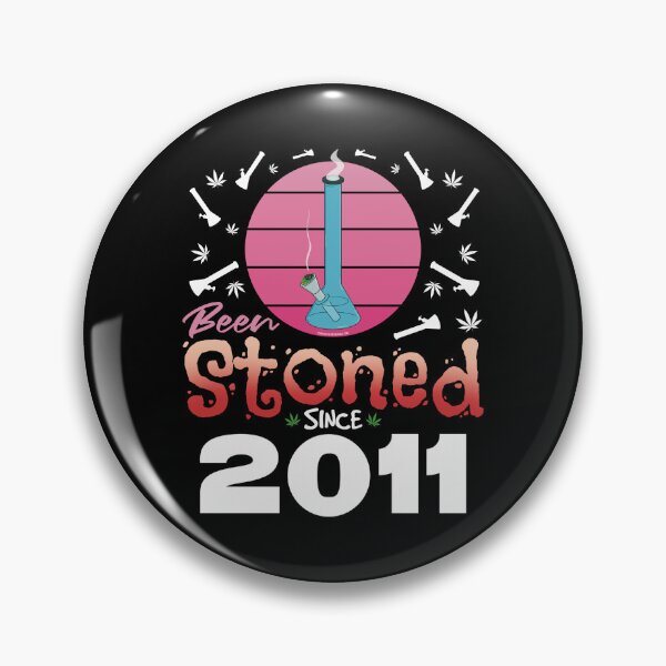 Item preview, Been stoned since 2011 (Pink retro vintage sunset with bong) designed and sold by YomeHayin.