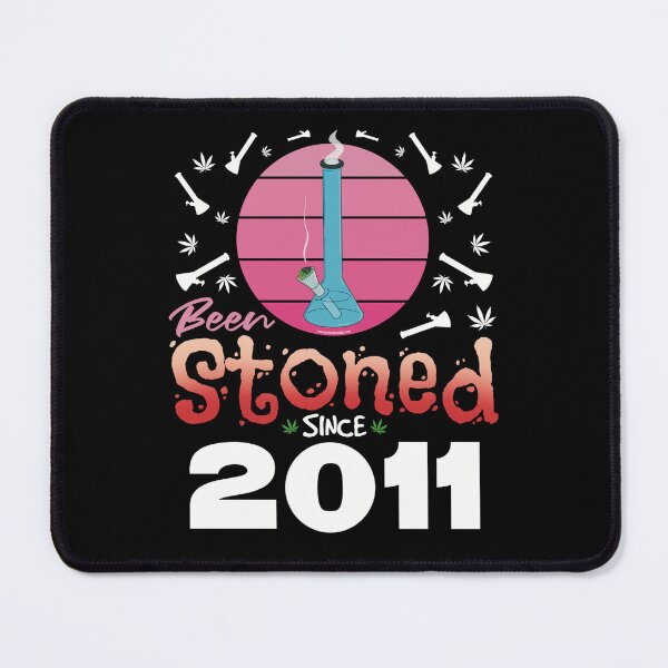 Item preview, Been stoned since 2011 (Pink retro vintage sunset with bong) designed and sold by YomeHayin.