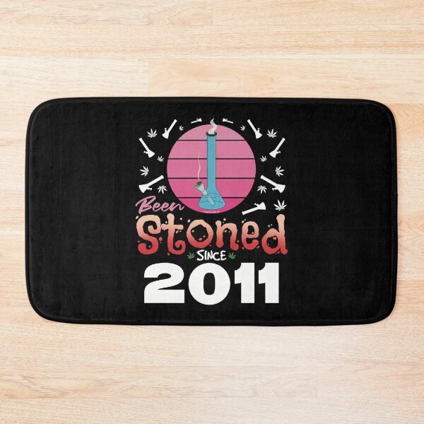 Item preview, Been stoned since 2011 (Pink retro vintage sunset with bong) designed and sold by YomeHayin.