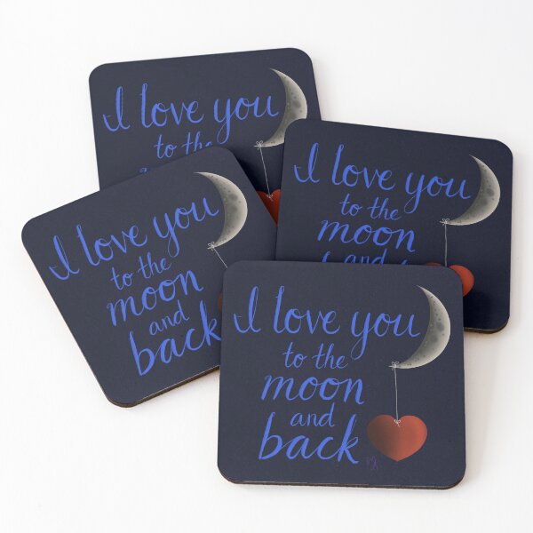 Item preview, I Love You to the Moon and Back designed and sold by TheBarefootMom.