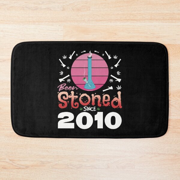 Item preview, Been stoned since 2010 (Pink retro vintage sunset with bong) designed and sold by YomeHayin.