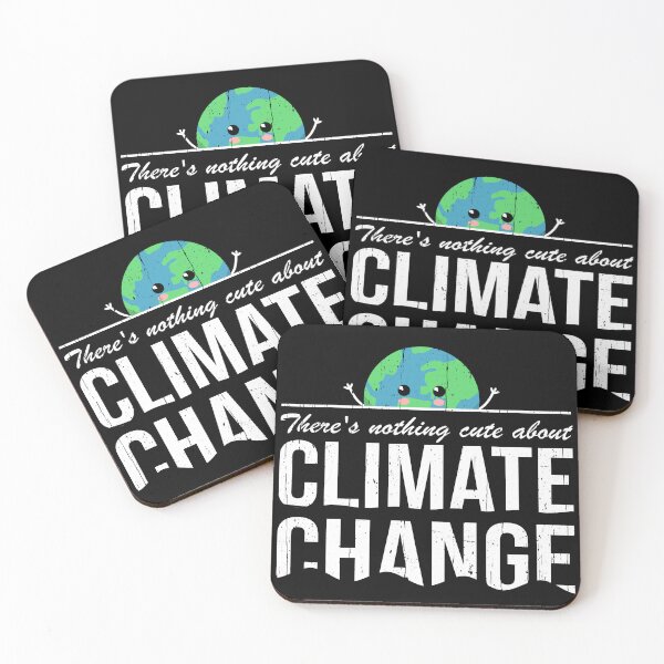 Item preview, There's nothing cute about climate change: drowning Earth Day designed and sold by Happy Puppy Print On Demand.