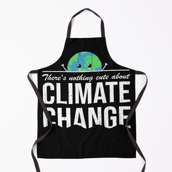 Item preview, There's nothing cute about climate change: drowning Earth Day designed and sold by Happy Puppy Print On Demand.