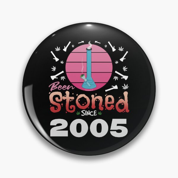Item preview, Been stoned since 2005 (Pink retro vintage sunset with bong) designed and sold by YomeHayin.