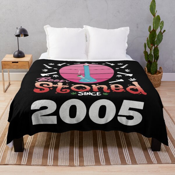 Item preview, Been stoned since 2005 (Pink retro vintage sunset with bong) designed and sold by YomeHayin.