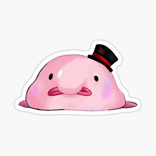 Animal Facts - Blob Fish - Blobfish - Sticker, fish blobfish