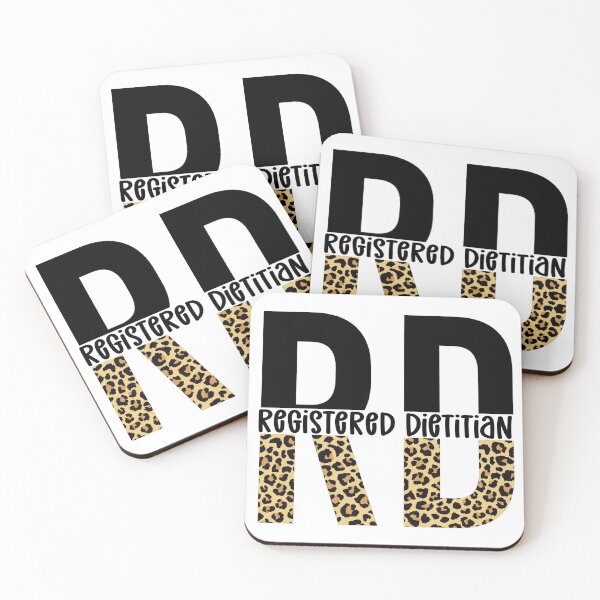 Item preview, Registered Dietitian Leopard print Typography | RD gifts | Dietitian and Nutritionist designed and sold by Violet Treasures.