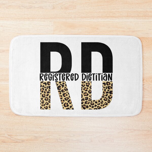 Item preview, Registered Dietitian Leopard print Typography | RD gifts | Dietitian and Nutritionist designed and sold by Violet Treasures.