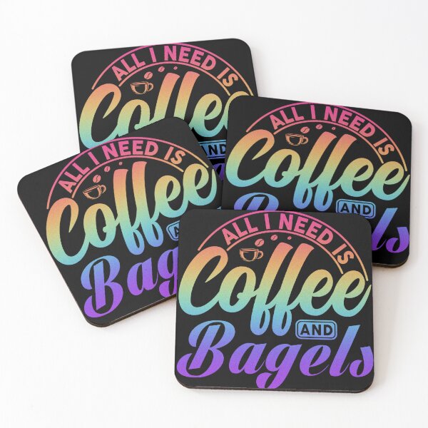 Item preview, All I Need Is Coffee And Bagels, Coffee Meets Bagel, coffee gift designed and sold by MamaSweetea.