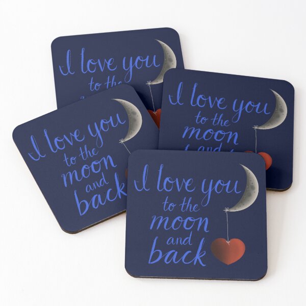 Item preview, I Love You to the Moon and Back designed and sold by TheBarefootMom.