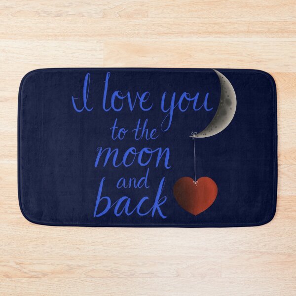 Item preview, I Love You to the Moon and Back designed and sold by TheBarefootMom.