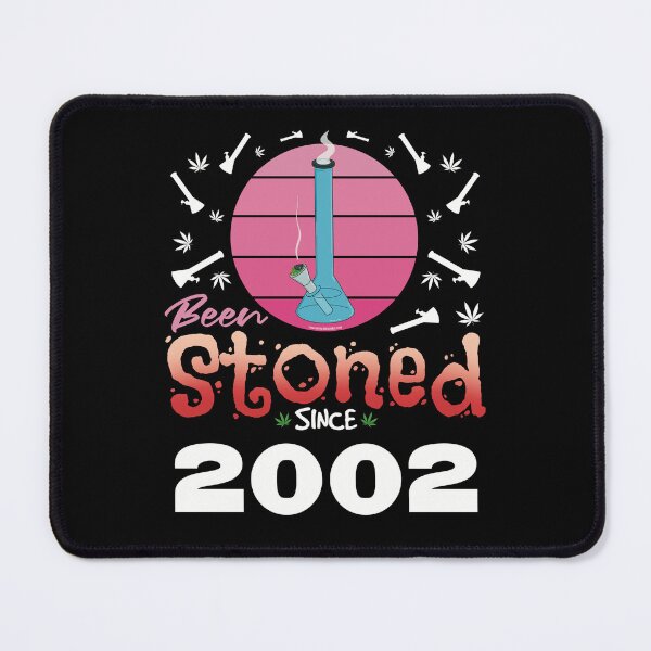 Item preview, Been stoned since 2002 (Pink retro vintage sunset with bong) designed and sold by YomeHayin.