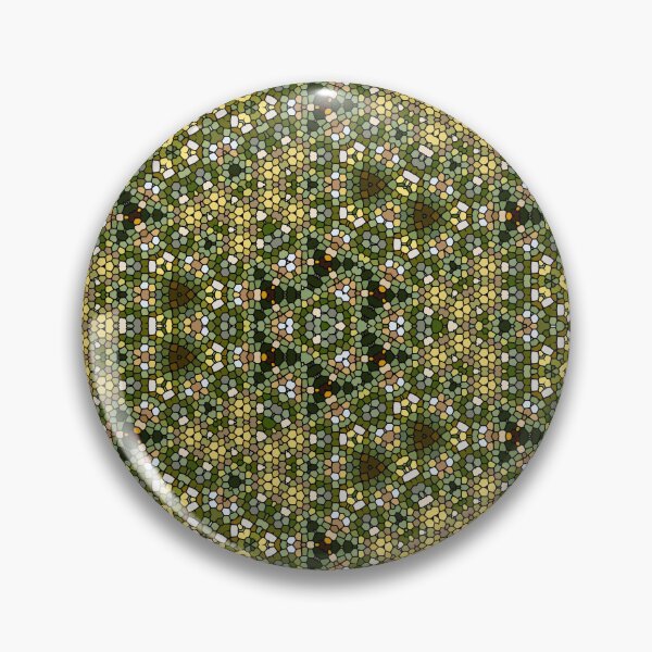 Item preview, Abstract art, mosaic kaleidoscope style, spring colors, green yellow brown light blue designed and sold by Designbyfia.