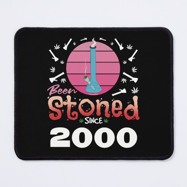 Item preview, Been stoned since 2000 (Pink retro vintage sunset with bong) designed and sold by YomeHayin.