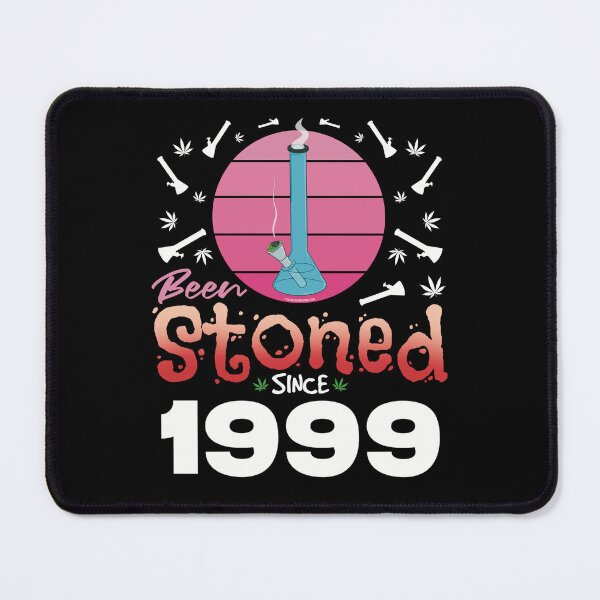 Item preview, Been stoned since 1999 (Pink retro vintage sunset with bong) designed and sold by YomeHayin.