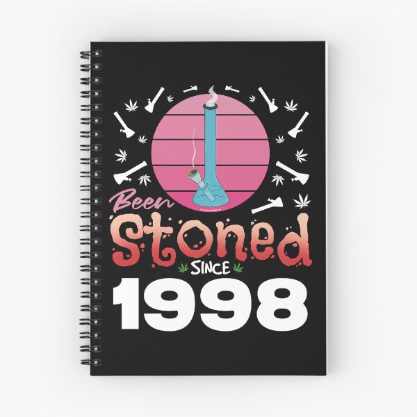 Item preview, Been stoned since 1998 (Pink retro vintage sunset with bong) designed and sold by YomeHayin.