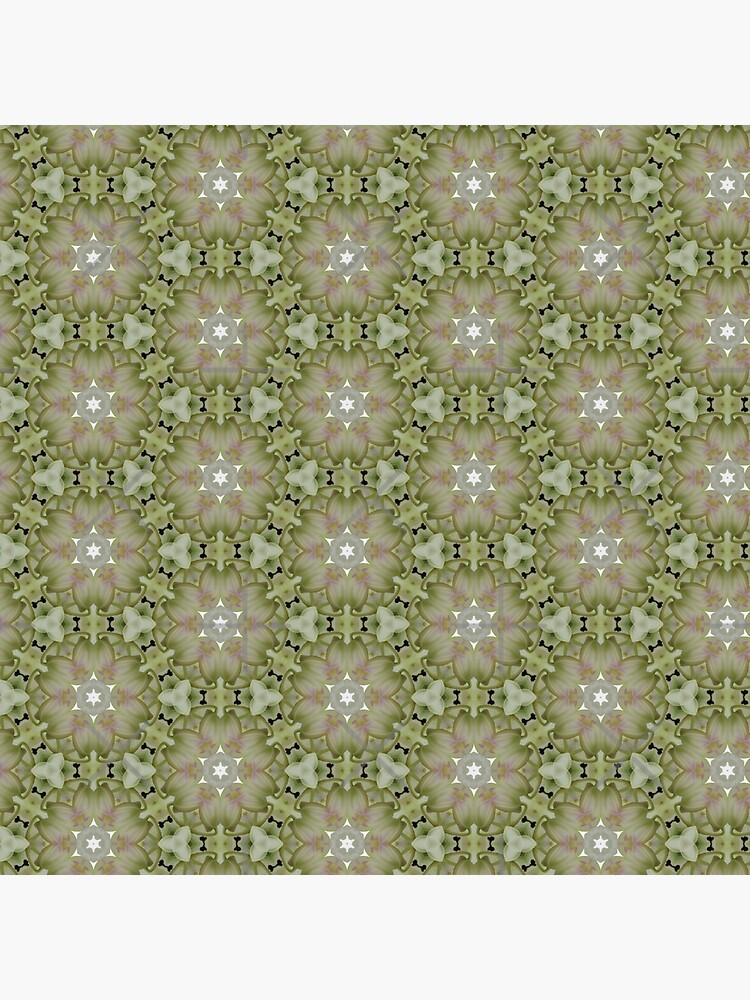 Thumbnail 4 of 4, Pillow, Orchid garden kaleidoscopic pattern 2 designed and sold by Penguland.