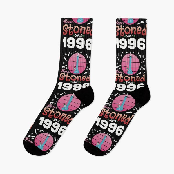 Item preview, Been stoned since 1996 (Pink retro vintage sunset with bong) designed and sold by YomeHayin.