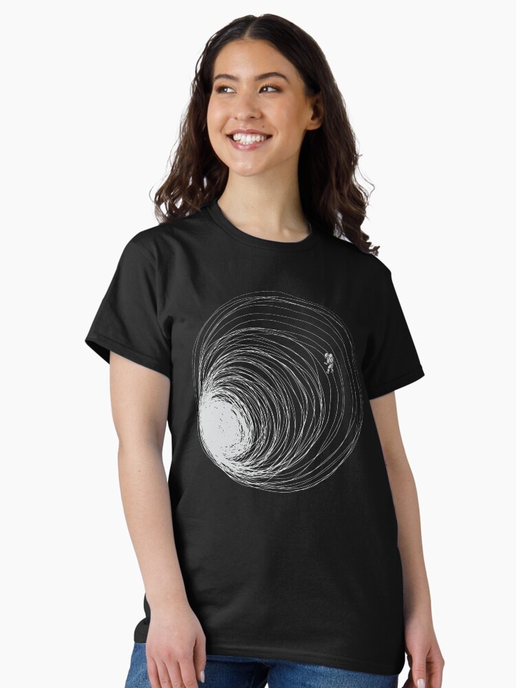 Thumbnail 2 of 7, Classic T-Shirt, Black Hole Astronaut Lost in Space by Tobe Fonseca designed and sold by tobiasfonseca.
