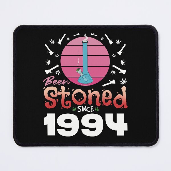 Item preview, Been stoned since 1994 (Pink retro vintage sunset with bong) designed and sold by YomeHayin.